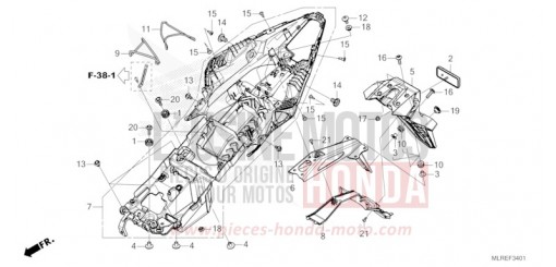 KOTFLUEGEL, HINTEN (2) CB500FAT de 2026